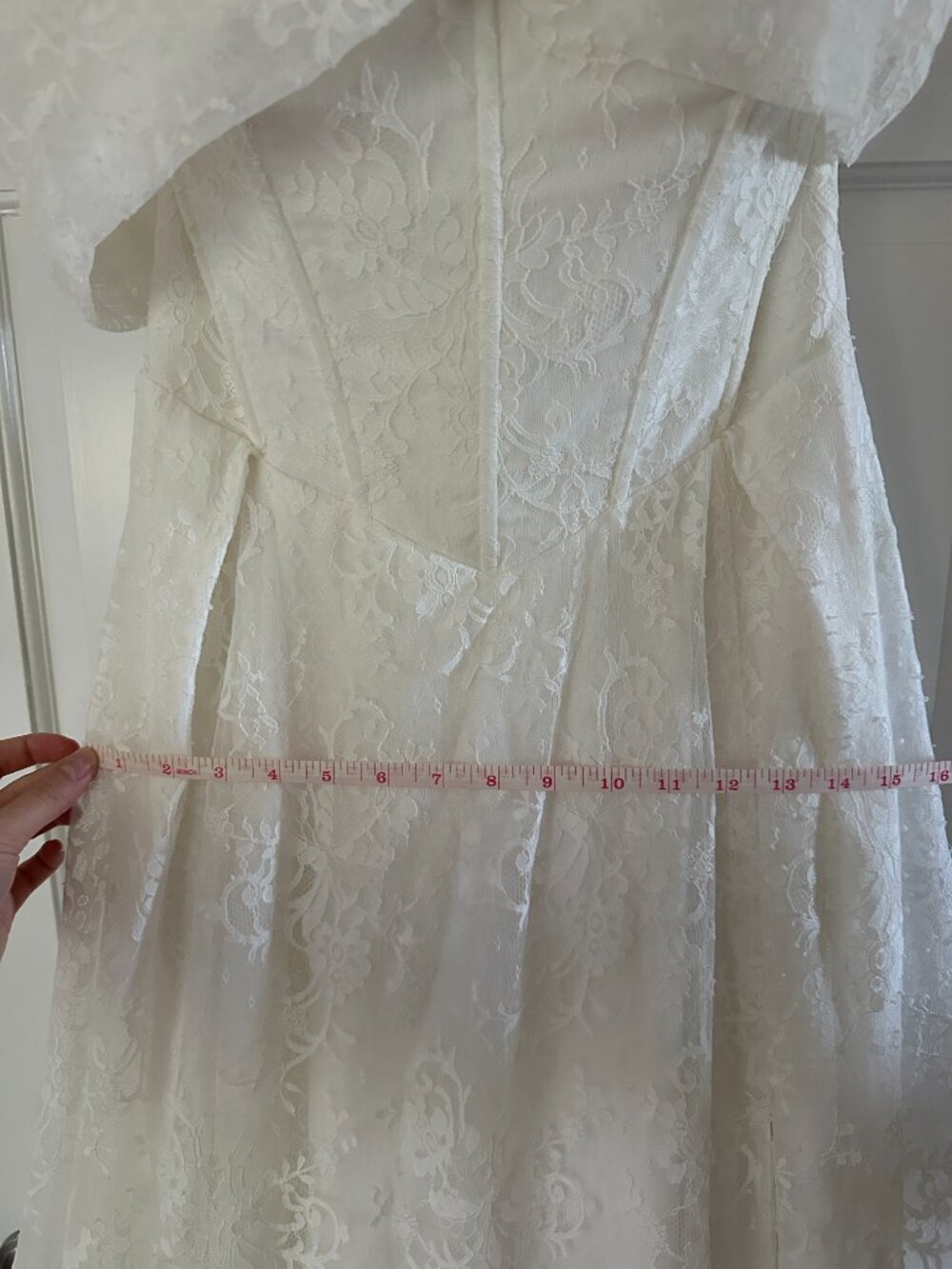 Madi Lane Westyn Gown - Ivory Strapless Lace Wedding Dress - Picture 14 of 15